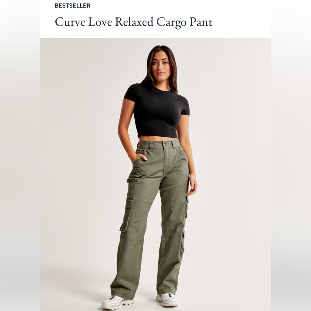 Abercrombie and Fitch Curve Love Relaxed cargo pants - size 31